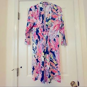 Lilly Pulitzer Margate Dress in Sunken Treasure Size L